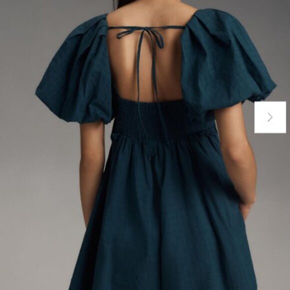 Anthropologie Pilcro Puff-Sleeve Babydoll Romper – NWT – Size XXS - Picture 2 of 7